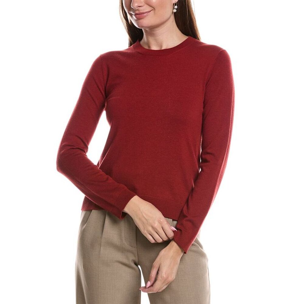 Max Mara Womens Weekend Sicila Silk & Wool-Blend Sweater, Red